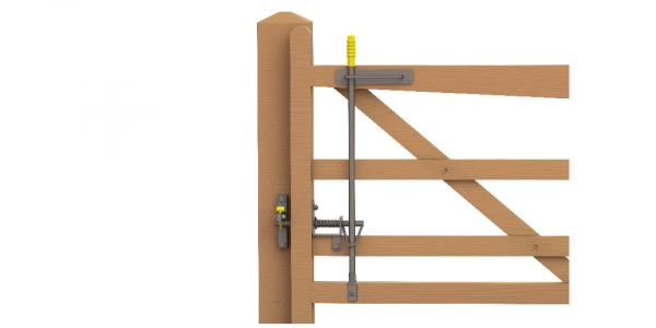 Easy Latch for One-Way Gate